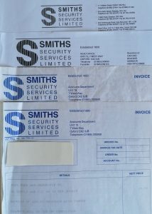 Smiths paperwork