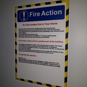 fire saftey sign