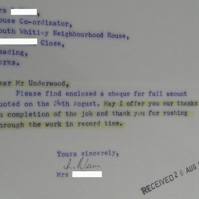 Vintage letter